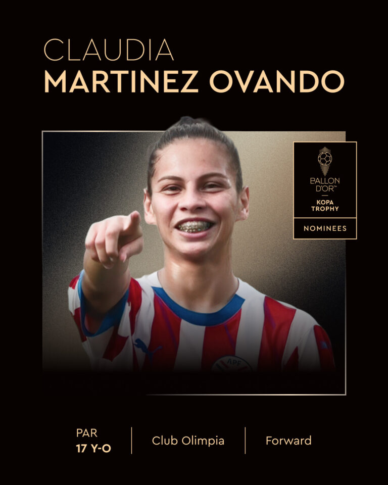 Paraguaya, nominada al Balón de Oro