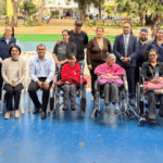 Taiwán entrega sillas de ruedas y frazadas en Presidente Franco