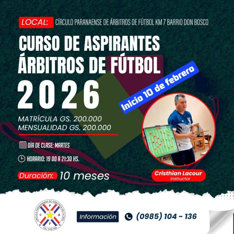Cursos para árbitros en el Círculo Paranaense